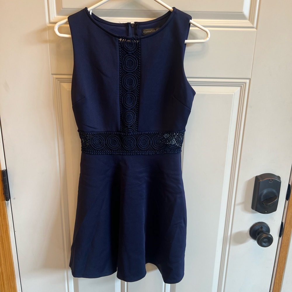 Crystal doll dress from Macy's, navy blue, Size 5 Juniors